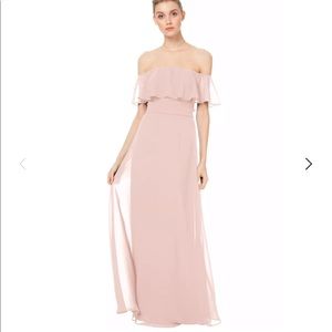 Bill Levkoff bridesmaid/prom dress in frost rose